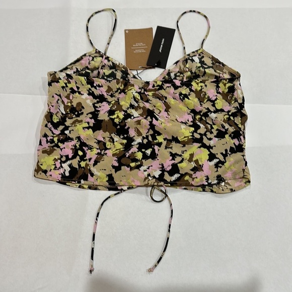 NWT Vero Moda Chaddie Camisole crop blouse top Sz M - Picture 7 of 12